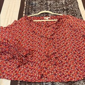 Roommates Red Floral Blouse